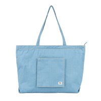 Portobello Bag In Light Wash Denim Cotton Large - Roka London
