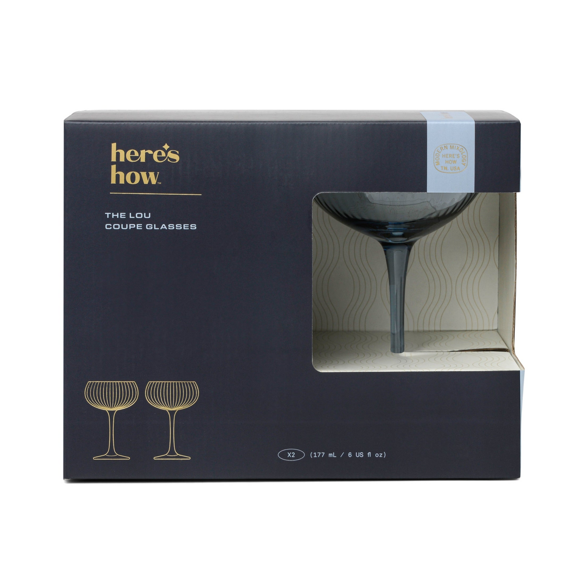 Lou Coupe Blue Glasses - Designworks