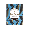 A bar of Love Cocoa Maldon Sea Salt Dark Chocolate with packaging featuring a blue and gold design, indicating the flavor and brand.