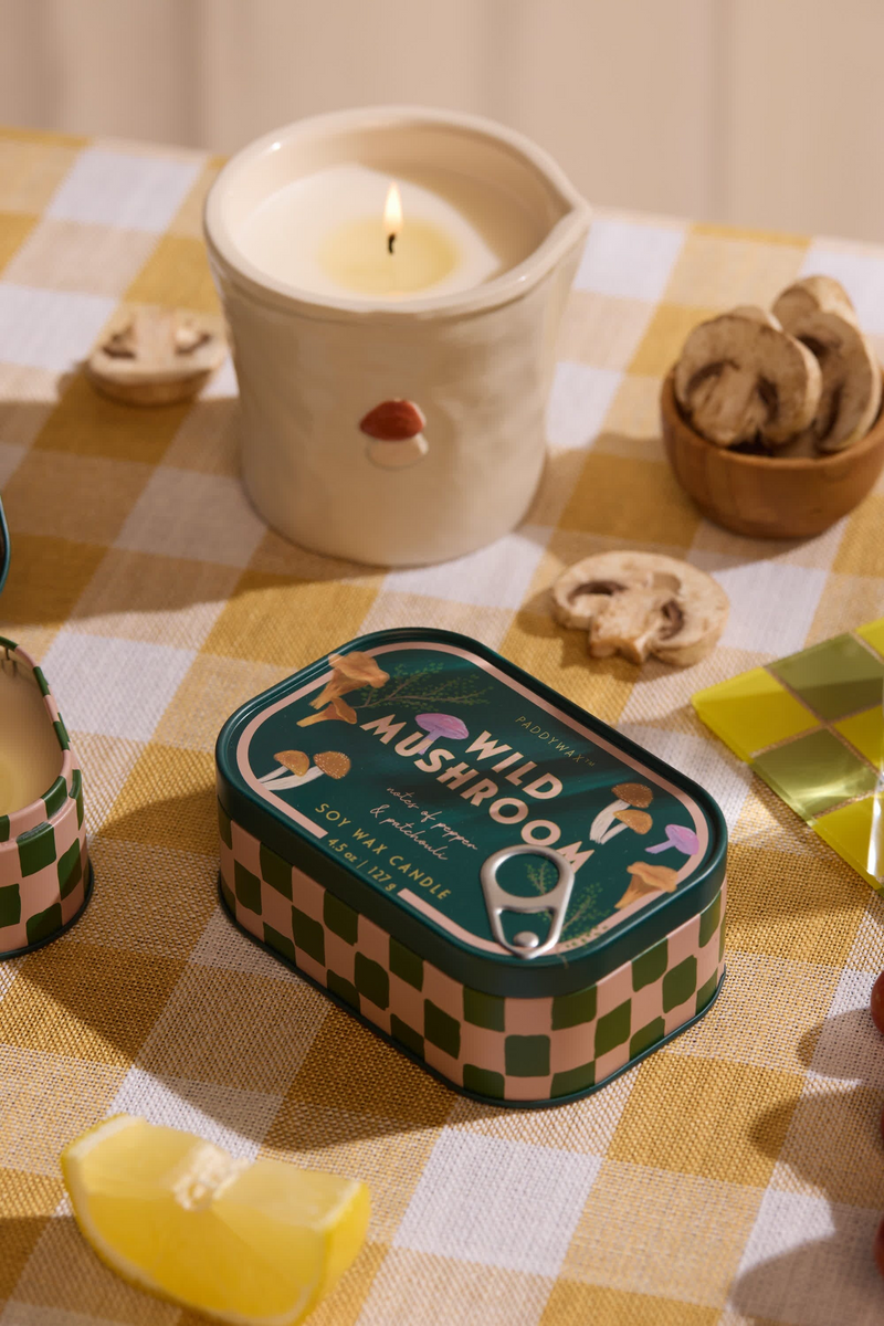 Wild Mushroom Ceramic Candle - Designworks