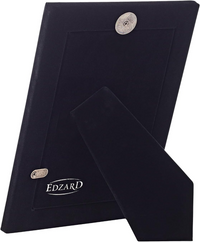 Black photo frame with 'Edzard' branding on a white background