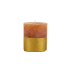 Orange & Cinnamon Gold Half Dipped Pillar Candle - St Eval
