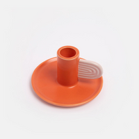 Orange/Pink Candlestick Holder - Caroline Gardner