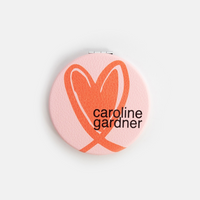 Pink & Orange Heart Pocket Mirror - Caroline Gardner
