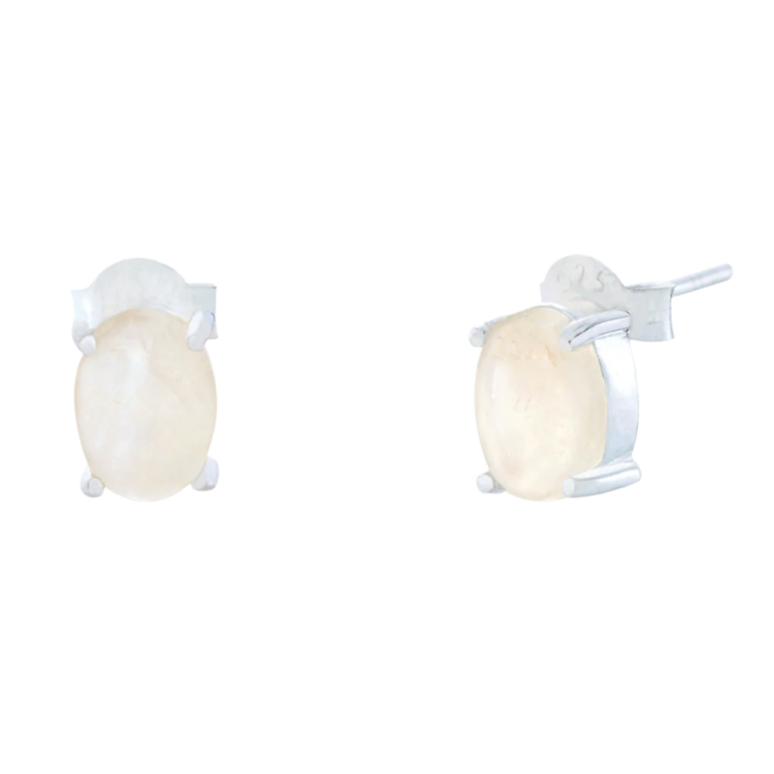 Ria Moonstone Silver Earrings - Spoke925
