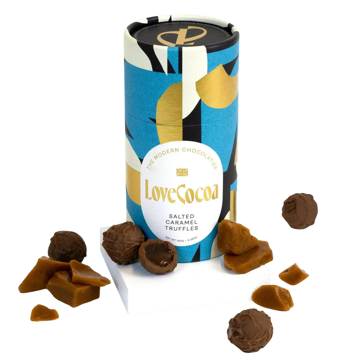 Salted Caramel Chocolate Truffles - Love Cocoa
