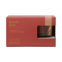 'Scout' Lowball Glasses In Amber - Designworks