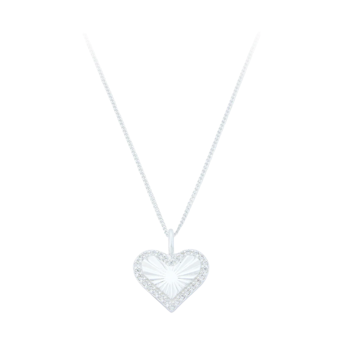 ☆TATIANA☆ Silver 925 heart ornament necklace NZ2108 Silver Heart Necklace - Spoke 925 – Cassiopeia