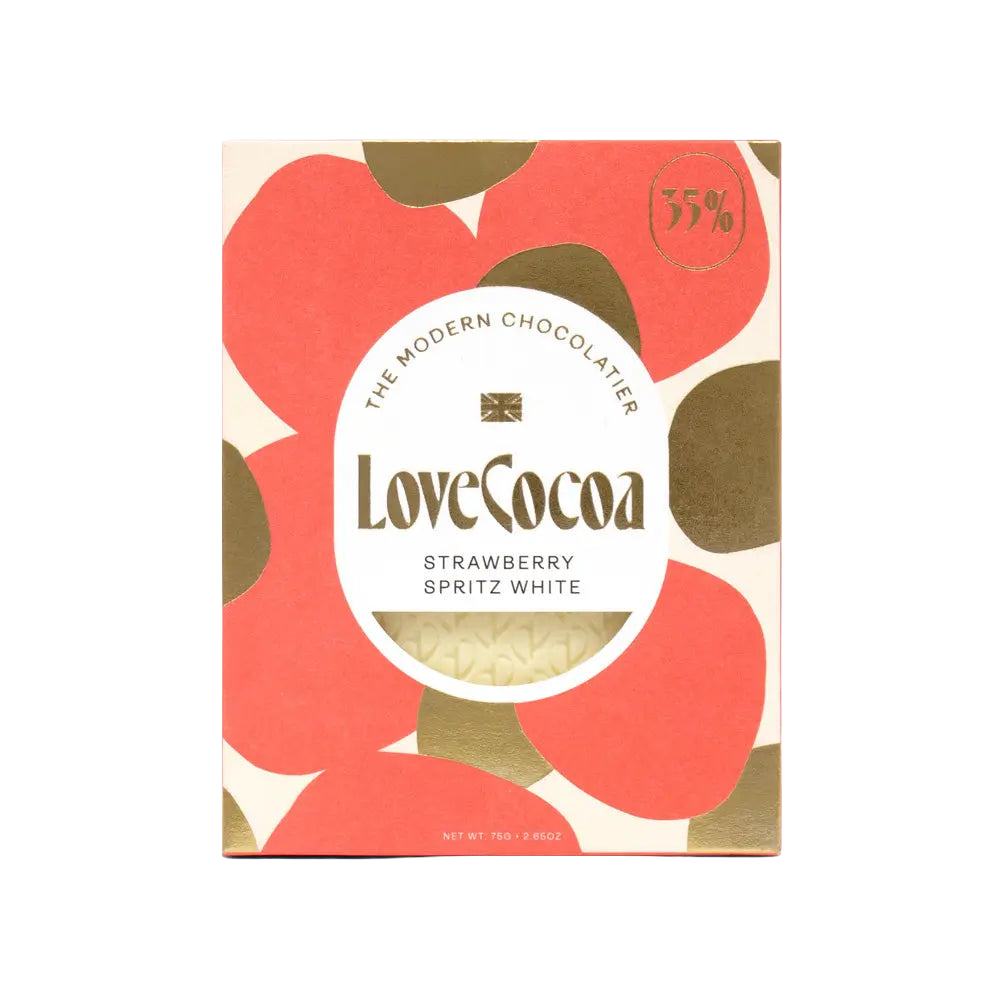 Strawberry Spritz White Chocolate Bar - Love Cocoa