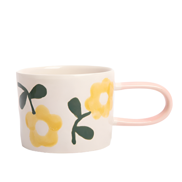Yellow Flower Mug - Caroline Gardner