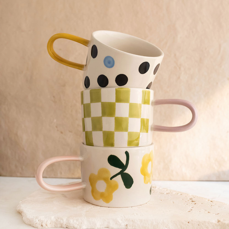 Yellow Flower Mug - Caroline Gardner